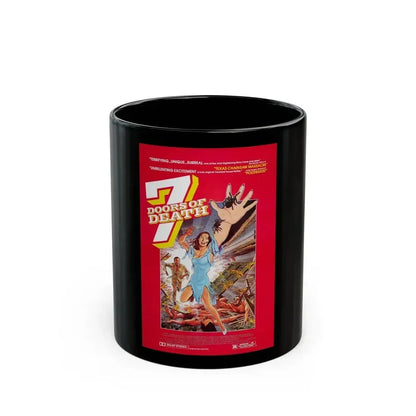 7 DOORS OF DEATH (THE BEYOND) 1981 Movie Poster - Black Coffee Mug 11oz - Go Mug Yourself