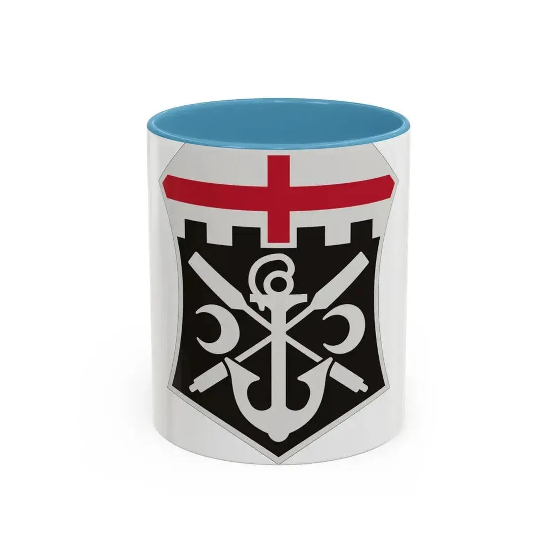 7 Engineer Battalion (U.S. Army) Accent Coffee Mug 11oz Light Blue - Go Mug Yourself