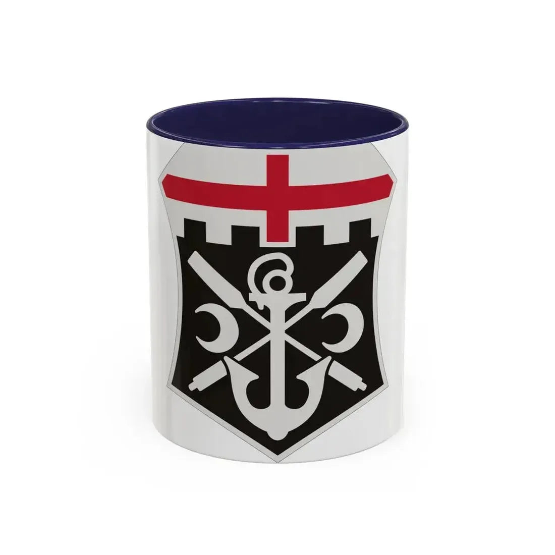 7 Engineer Battalion (U.S. Army) Accent Coffee Mug 11oz Navy - Go Mug Yourself