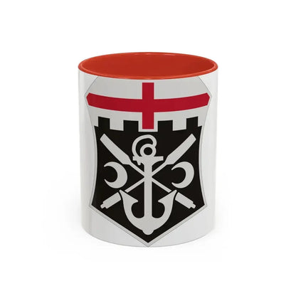 7 Engineer Battalion (U.S. Army) Accent Coffee Mug 11oz Red - Go Mug Yourself