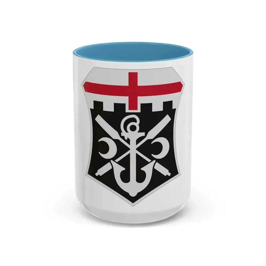 7 Engineer Battalion (U.S. Army) Accent Coffee Mug 15oz Light Blue - Go Mug Yourself