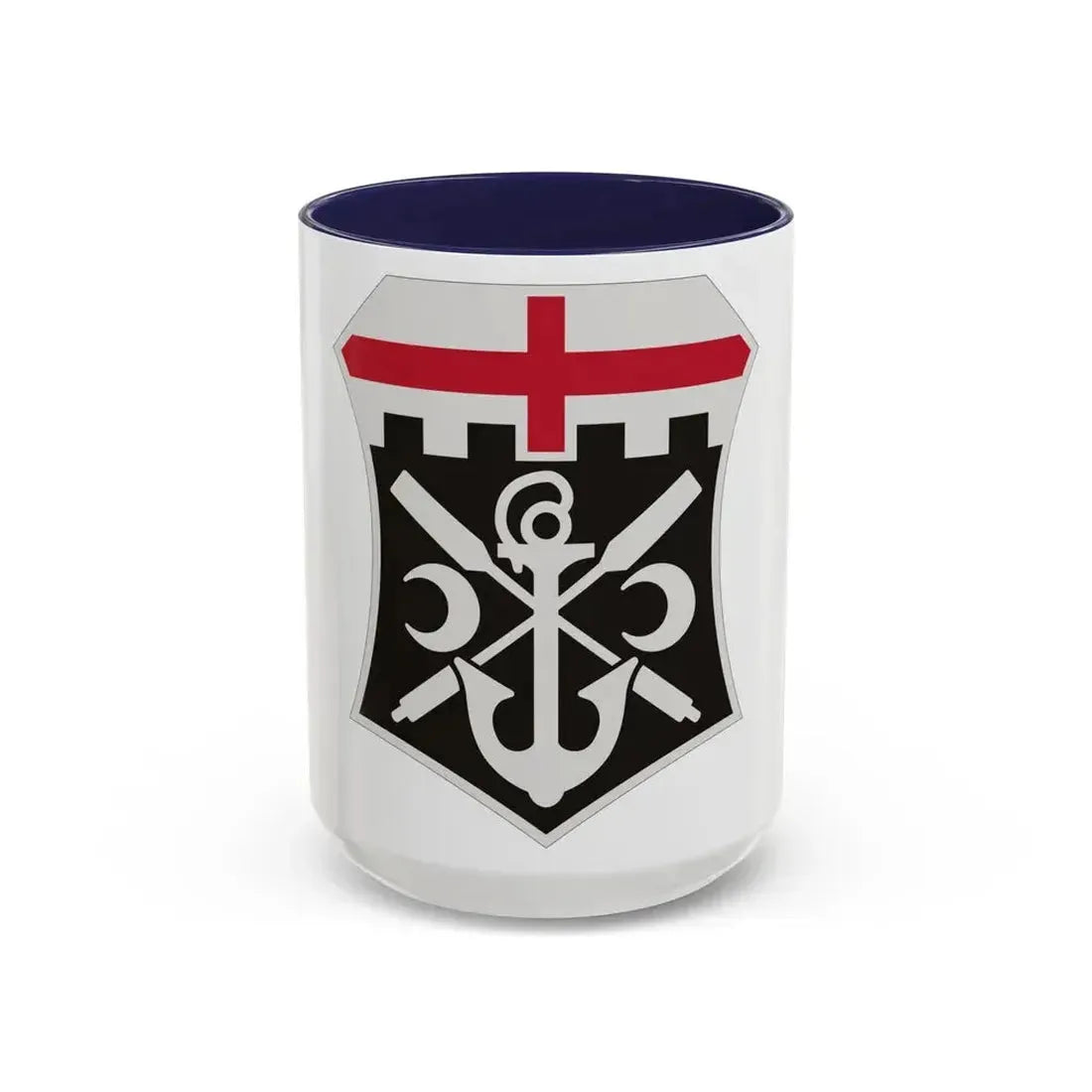 7 Engineer Battalion (U.S. Army) Accent Coffee Mug 15oz Navy - Go Mug Yourself