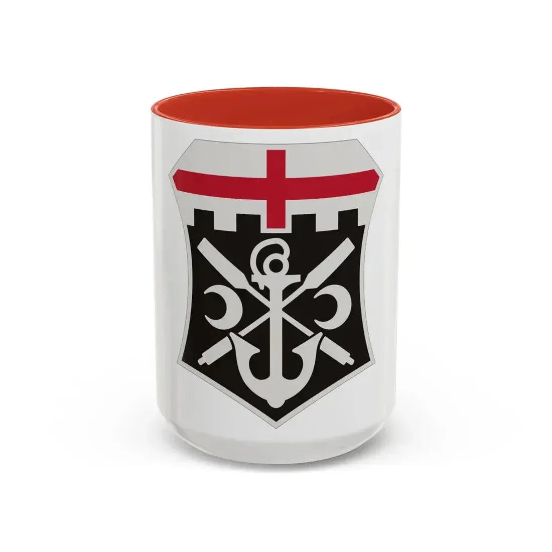 7 Engineer Battalion (U.S. Army) Accent Coffee Mug 15oz Red - Go Mug Yourself