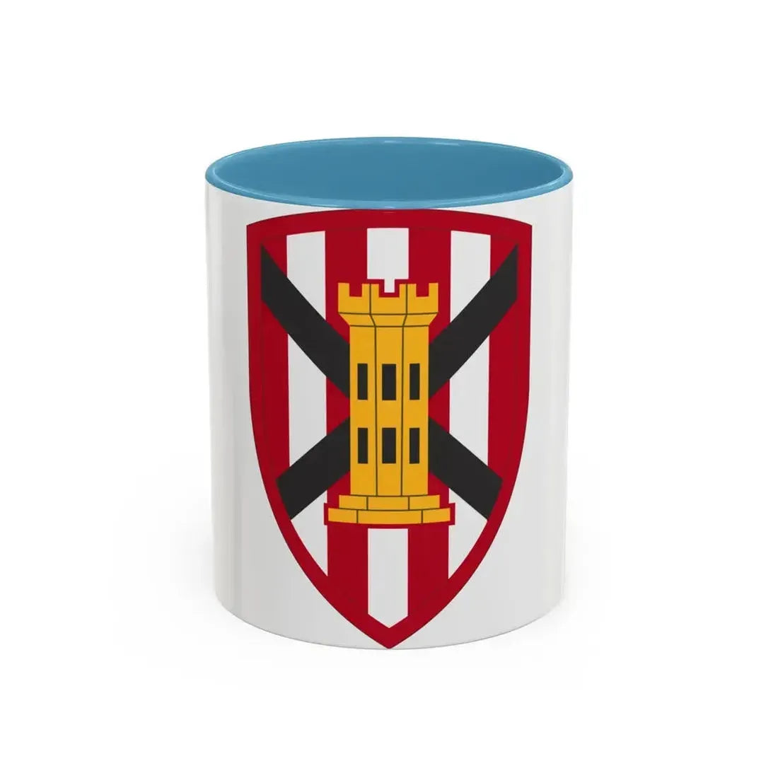 7 Engineer Brigade (U.S. Army) Accent Coffee Mug 11oz Light Blue - Go Mug Yourself