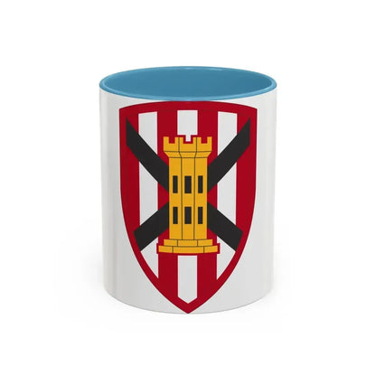 7 Engineer Brigade (U.S. Army) Accent Coffee Mug 11oz Light Blue - Go Mug Yourself