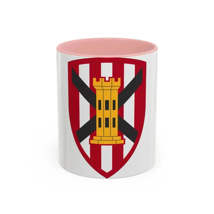 7 Engineer Brigade (U.S. Army) Accent Coffee Mug 11oz Pink - Go Mug Yourself