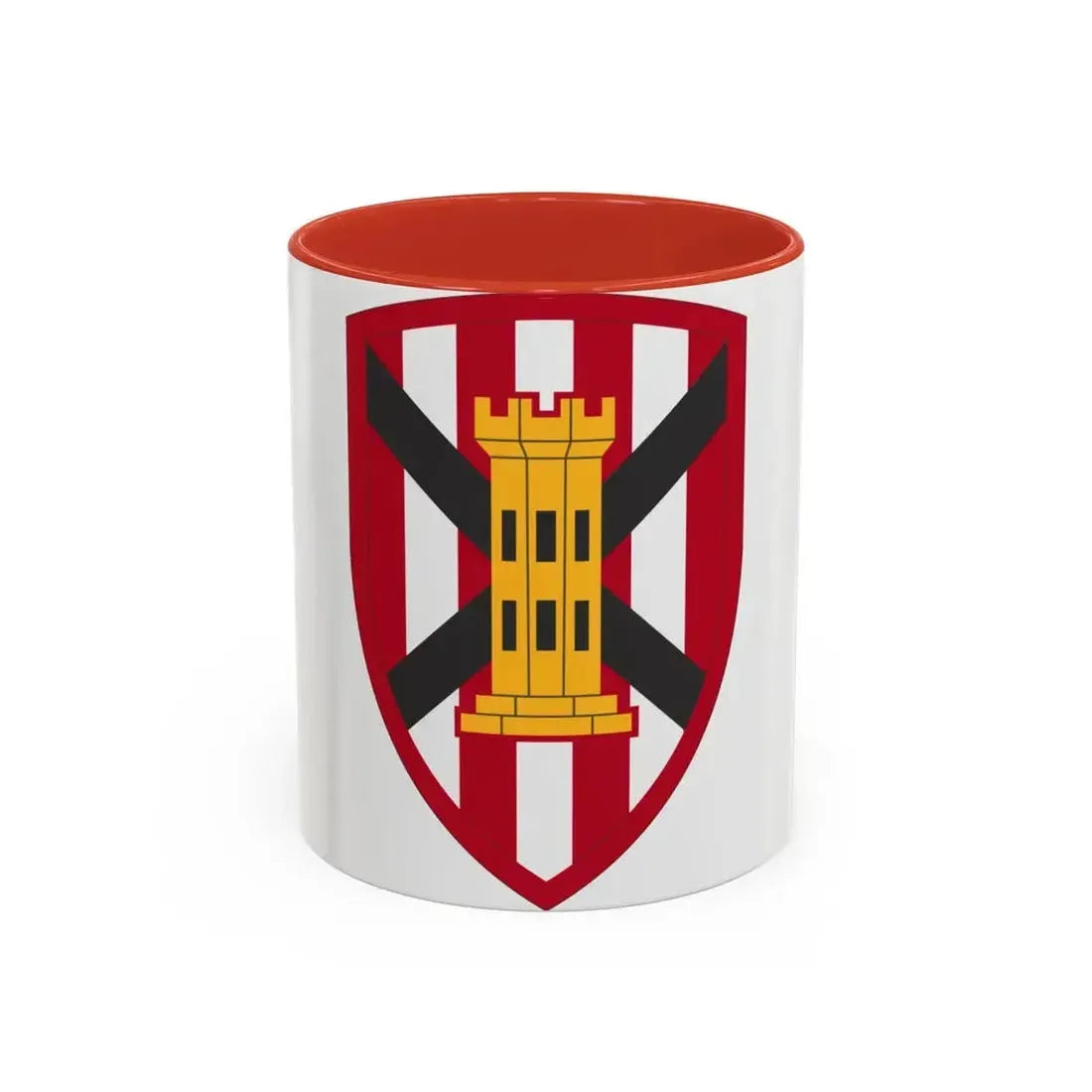 7 Engineer Brigade (U.S. Army) Accent Coffee Mug 11oz Red - Go Mug Yourself