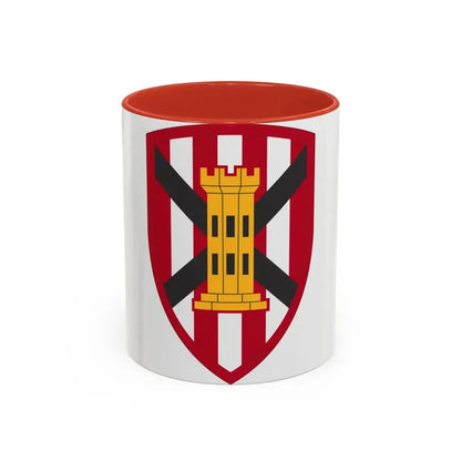 7 Engineer Brigade (U.S. Army) Accent Coffee Mug 11oz Red - Go Mug Yourself