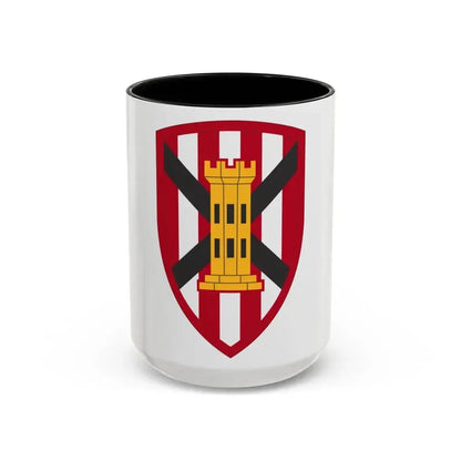 7 Engineer Brigade (U.S. Army) Accent Coffee Mug 15oz Black - Go Mug Yourself