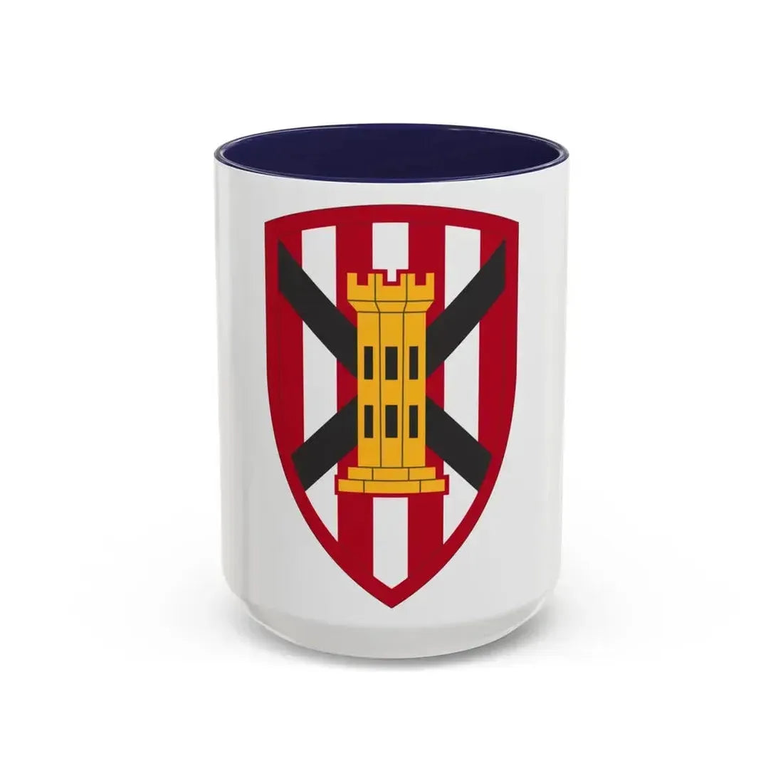 7 Engineer Brigade (U.S. Army) Accent Coffee Mug 15oz Navy - Go Mug Yourself