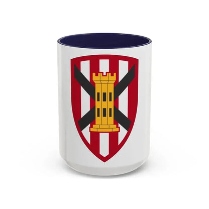 7 Engineer Brigade (U.S. Army) Accent Coffee Mug 15oz Navy - Go Mug Yourself