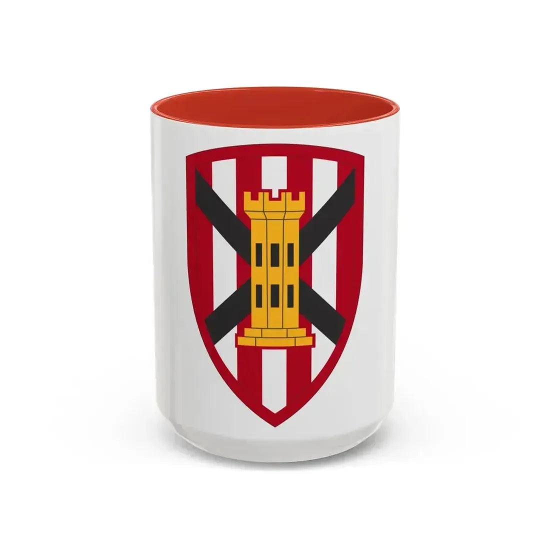 7 Engineer Brigade (U.S. Army) Accent Coffee Mug 15oz Red - Go Mug Yourself