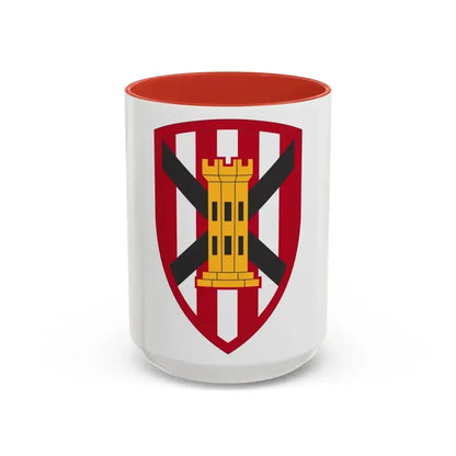 7 Engineer Brigade (U.S. Army) Accent Coffee Mug 15oz Red - Go Mug Yourself