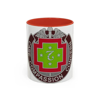 7 Field Hospital (U.S. Army) Accent Coffee Mug 11oz Red - Go Mug Yourself