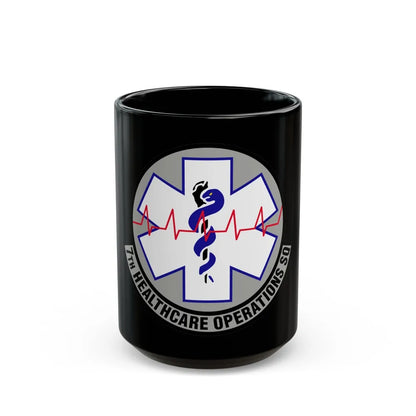 7 Healthcare Operations Squadron AFGSC (U.S. Air Force) Black Coffee Mug-15oz-Go Mug Yourself