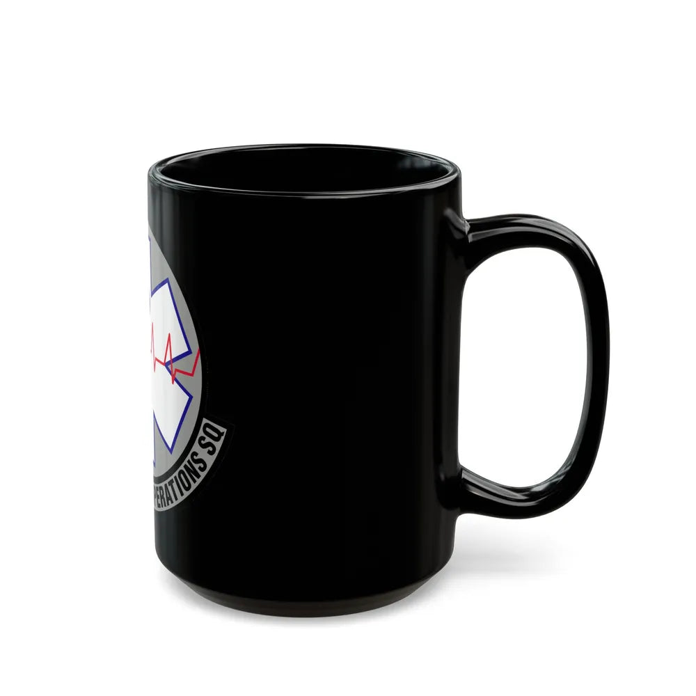 7 Healthcare Operations Squadron AFGSC (U.S. Air Force) Black Coffee Mug-Go Mug Yourself