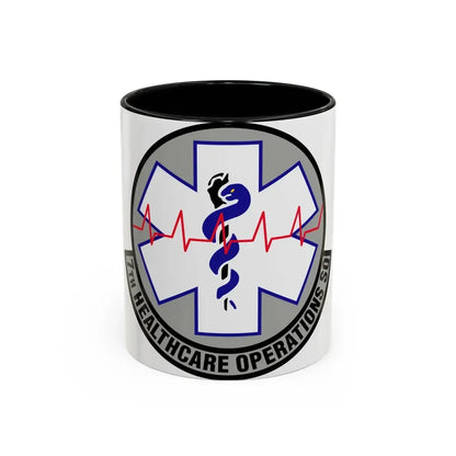 7 Healthcare Operations Squadron AFGSC (U.S. Air Force) Accent Coffee Mug 11oz Black - Go Mug Yourself