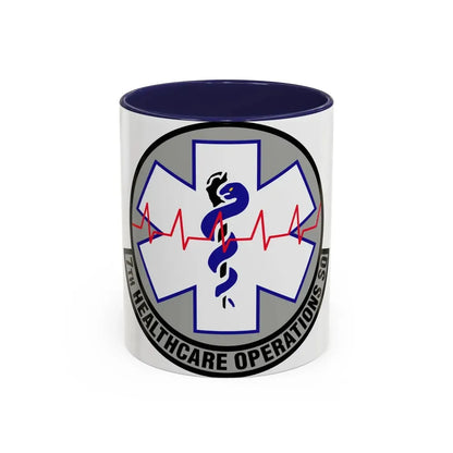7 Healthcare Operations Squadron AFGSC (U.S. Air Force) Accent Coffee Mug 11oz Navy - Go Mug Yourself