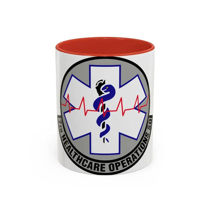 7 Healthcare Operations Squadron AFGSC (U.S. Air Force) Accent Coffee Mug 11oz Red - Go Mug Yourself