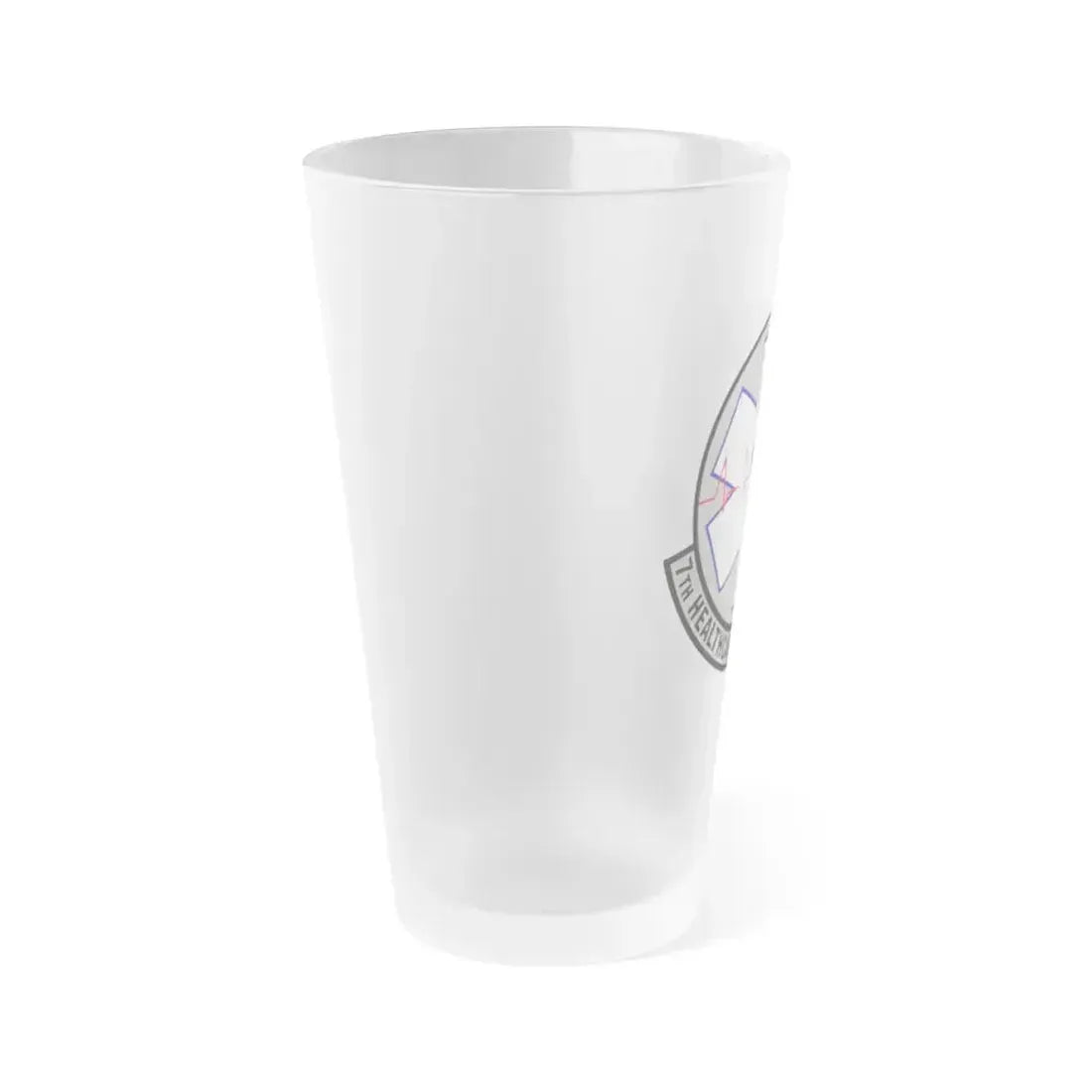 7 Healthcare Operations Squadron AFGSC (U.S. Air Force) Frosted Pint Glass 16oz - Go Mug Yourself