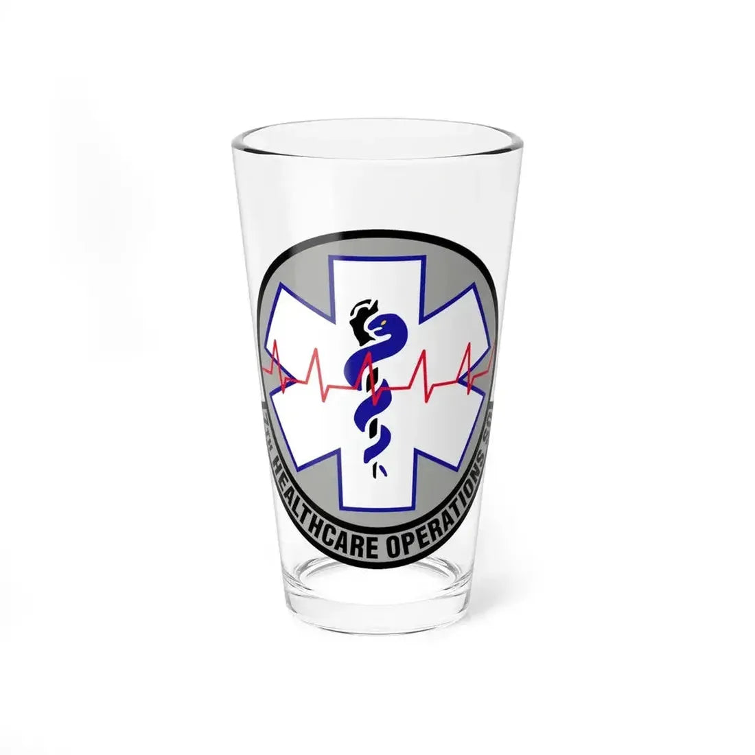 7 Healthcare Operations Squadron AFGSC (U.S. Air Force) Pint Glass 16oz - Go Mug Yourself