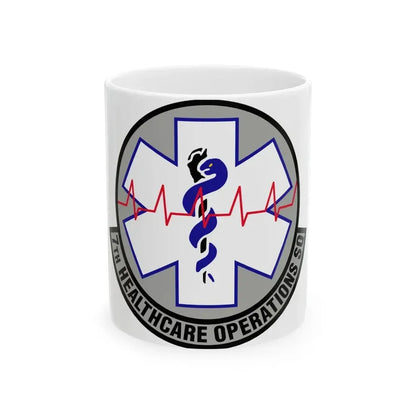 7 Healthcare Operations Squadron AFGSC (U.S. Air Force) White Coffee Mug 11oz - Go Mug Yourself