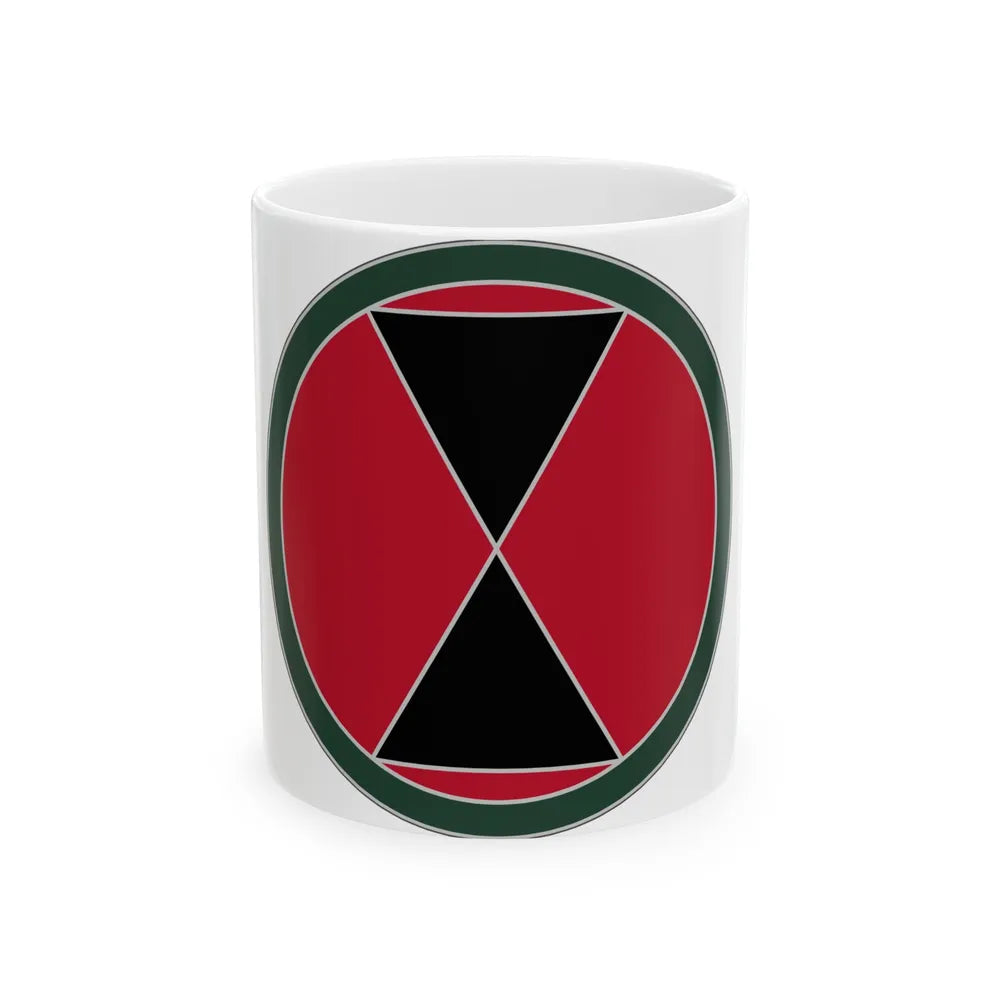 7 Infantry Division (U.S. Army) White Coffee Mug-11oz-Go Mug Yourself