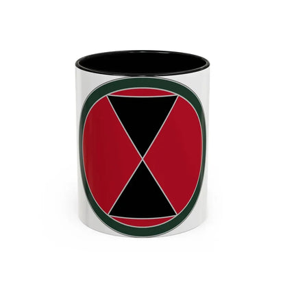 7 Infantry Division (U.S. Army) Accent Coffee Mug 11oz Black - Go Mug Yourself