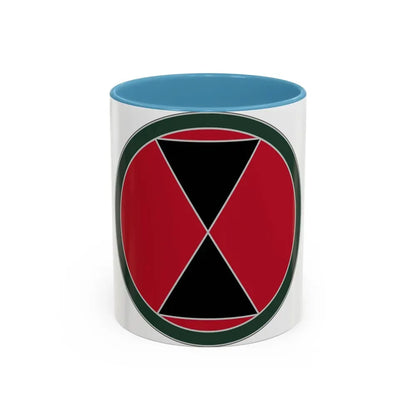 7 Infantry Division (U.S. Army) Accent Coffee Mug 11oz Light Blue - Go Mug Yourself