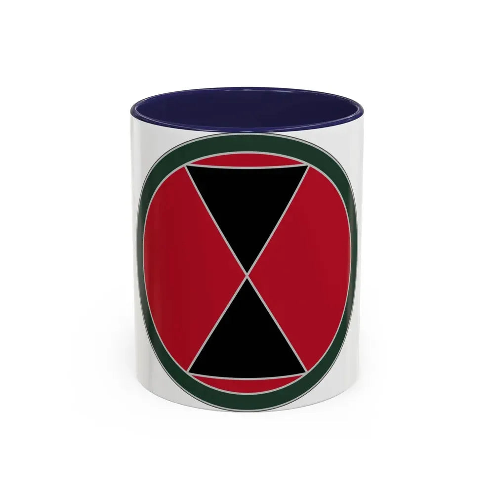 7 Infantry Division (U.S. Army) Accent Coffee Mug 11oz Navy - Go Mug Yourself