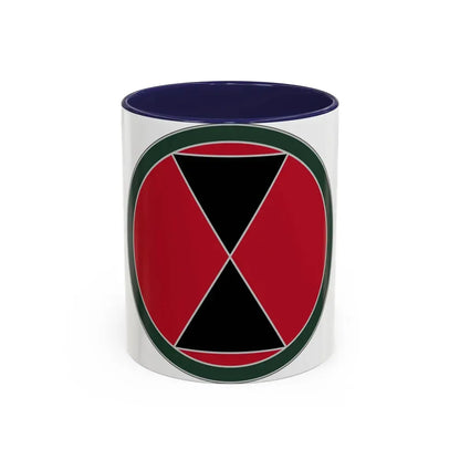 7 Infantry Division (U.S. Army) Accent Coffee Mug 11oz Navy - Go Mug Yourself