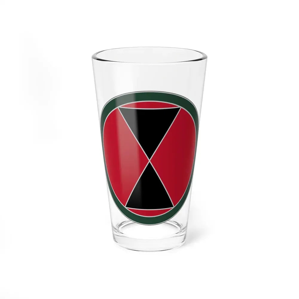 7 Infantry Division (U.S. Army) Pint Glass 16oz 16oz - Go Mug Yourself