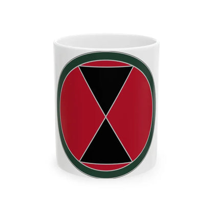 7 Infantry Division (U.S. Army) White Coffee Mug 11oz - Go Mug Yourself