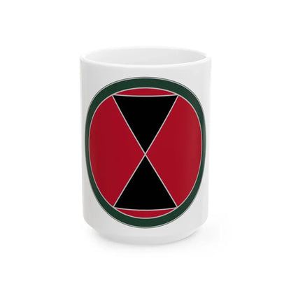 7 Infantry Division (U.S. Army) White Coffee Mug 15oz - Go Mug Yourself