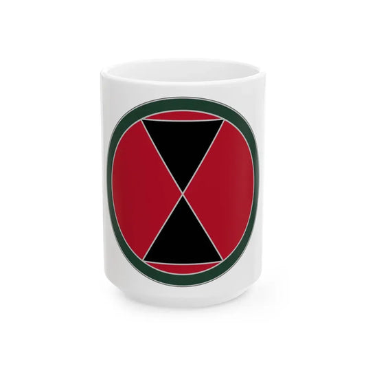 7 Infantry Division (U.S. Army) White Coffee Mug 15oz - Go Mug Yourself