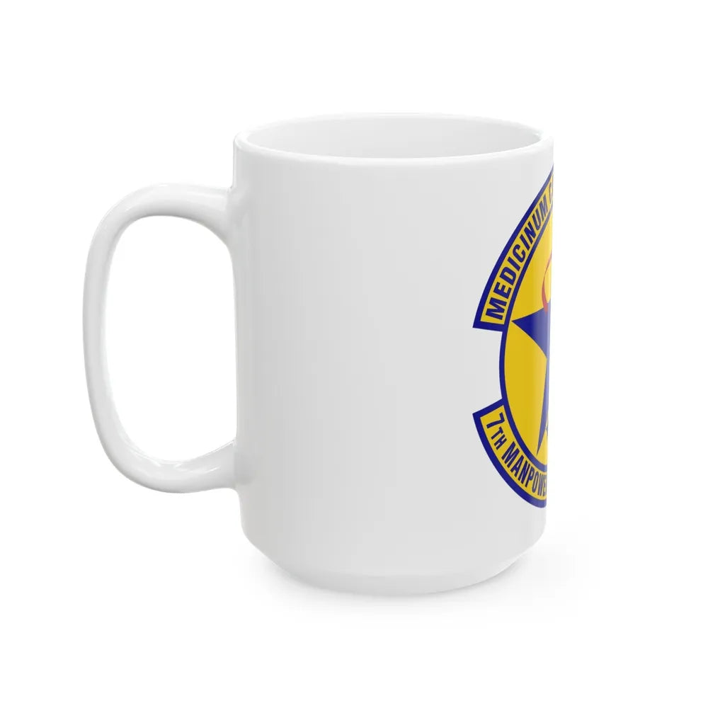 7 Manpower Requirements Flight AFMA (U.S. Air Force) White Coffee Mug-Go Mug Yourself