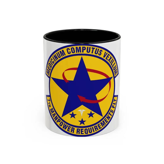 7 Manpower Requirements Flight AFMA (U.S. Air Force) Accent Coffee Mug 11oz Black - Go Mug Yourself