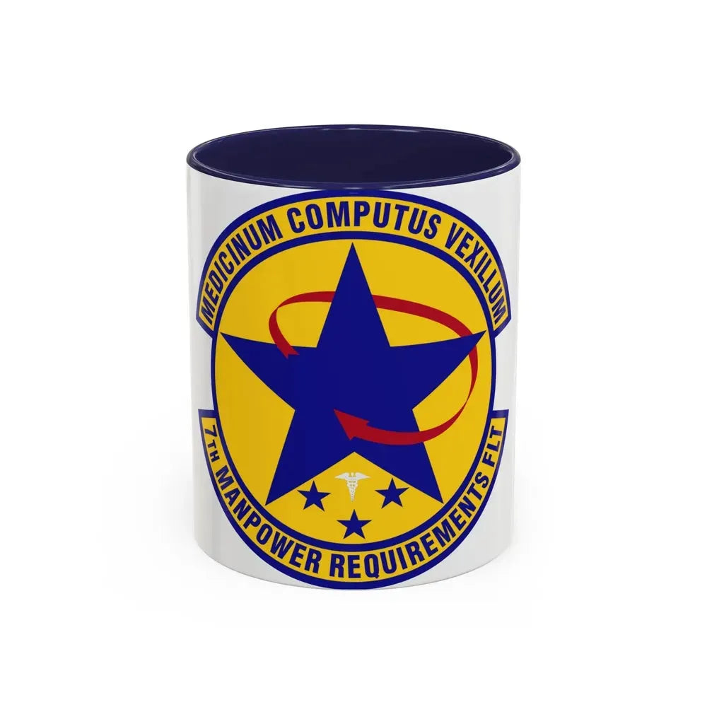 7 Manpower Requirements Flight AFMA (U.S. Air Force) Accent Coffee Mug 11oz Navy - Go Mug Yourself