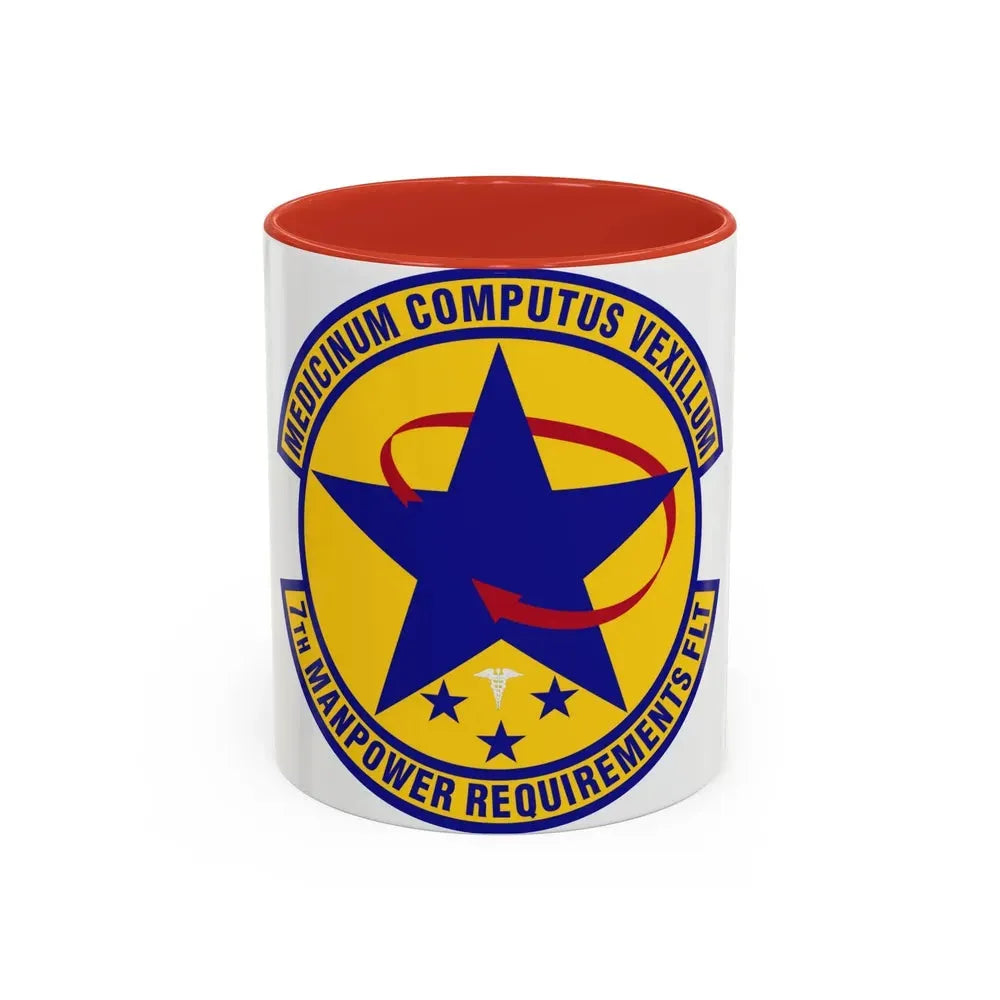 7 Manpower Requirements Flight AFMA (U.S. Air Force) Accent Coffee Mug 11oz Red - Go Mug Yourself