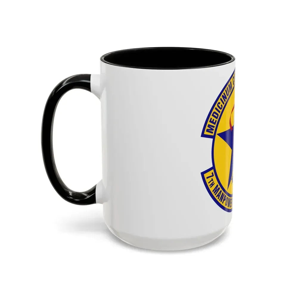7 Manpower Requirements Flight AFMA (U.S. Air Force) Accent Coffee Mug - Go Mug Yourself