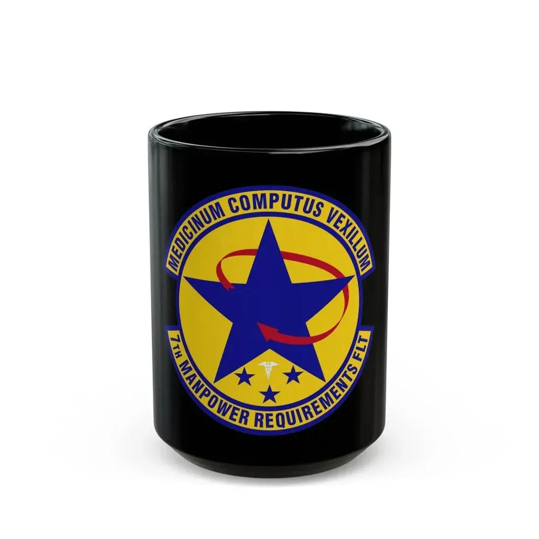 7 Manpower Requirements Flight AFMA (U.S. Air Force) Black Coffee Mug 15oz - Go Mug Yourself
