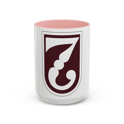 7 Medical Brigade 2 (U.S. Army) Accent Coffee Mug 15oz Pink - Go Mug Yourself