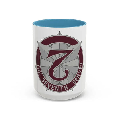 7 Medical Command 2 (U.S. Army) Accent Coffee Mug 15oz Light Blue - Go Mug Yourself