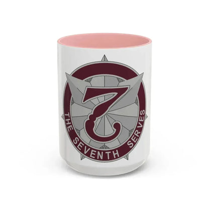 7 Medical Command 2 (U.S. Army) Accent Coffee Mug 15oz Pink - Go Mug Yourself