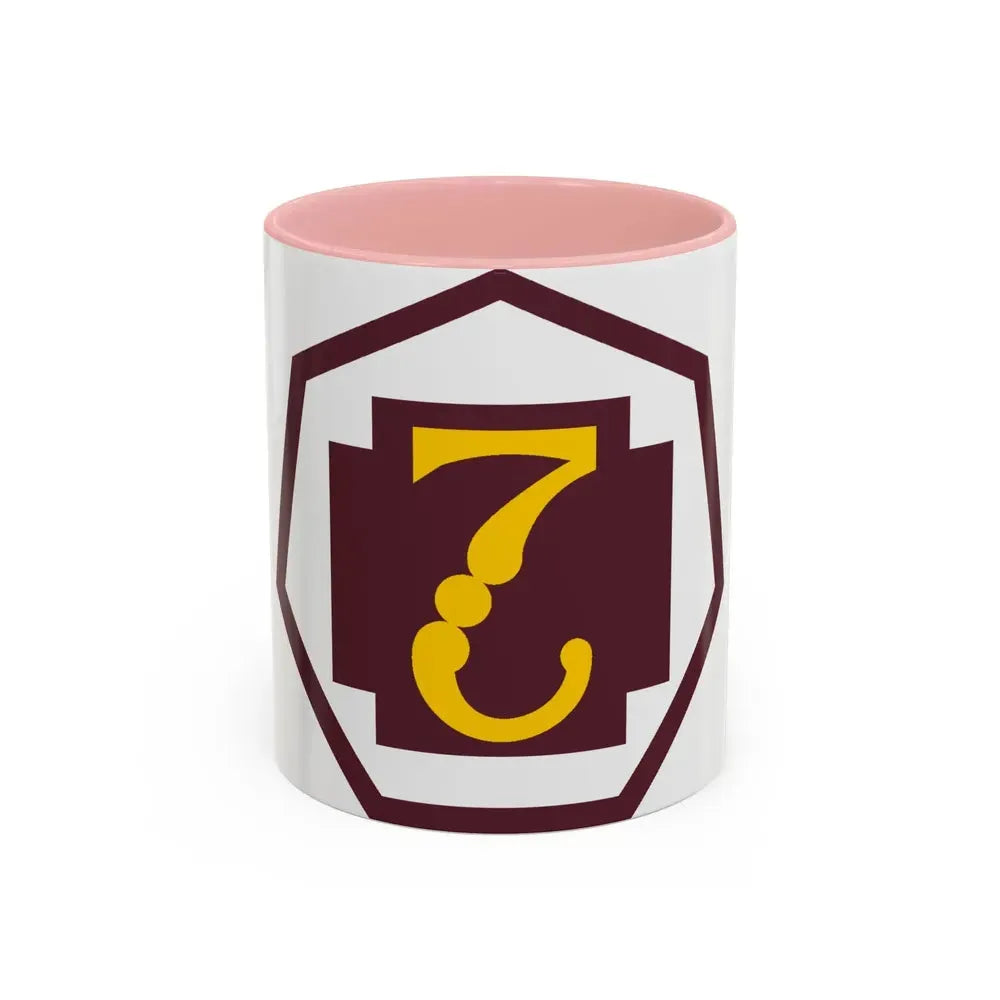 7 Medical Command (U.S. Army) Accent Coffee Mug 11oz Pink - Go Mug Yourself