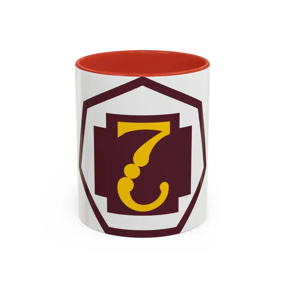 7 Medical Command (U.S. Army) Accent Coffee Mug 11oz Red - Go Mug Yourself