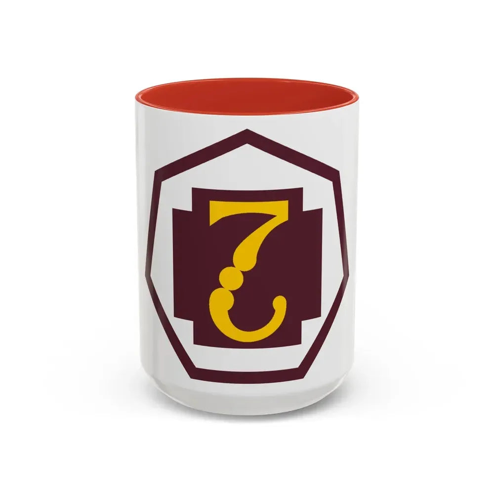 7 Medical Command (U.S. Army) Accent Coffee Mug 15oz Red - Go Mug Yourself