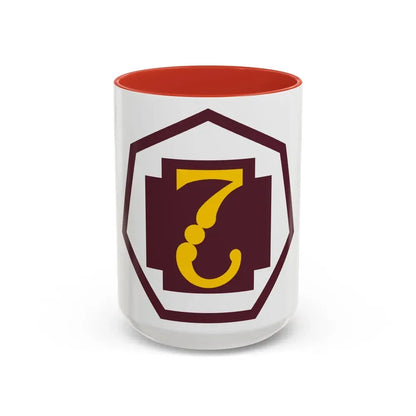 7 Medical Command (U.S. Army) Accent Coffee Mug 15oz Red - Go Mug Yourself