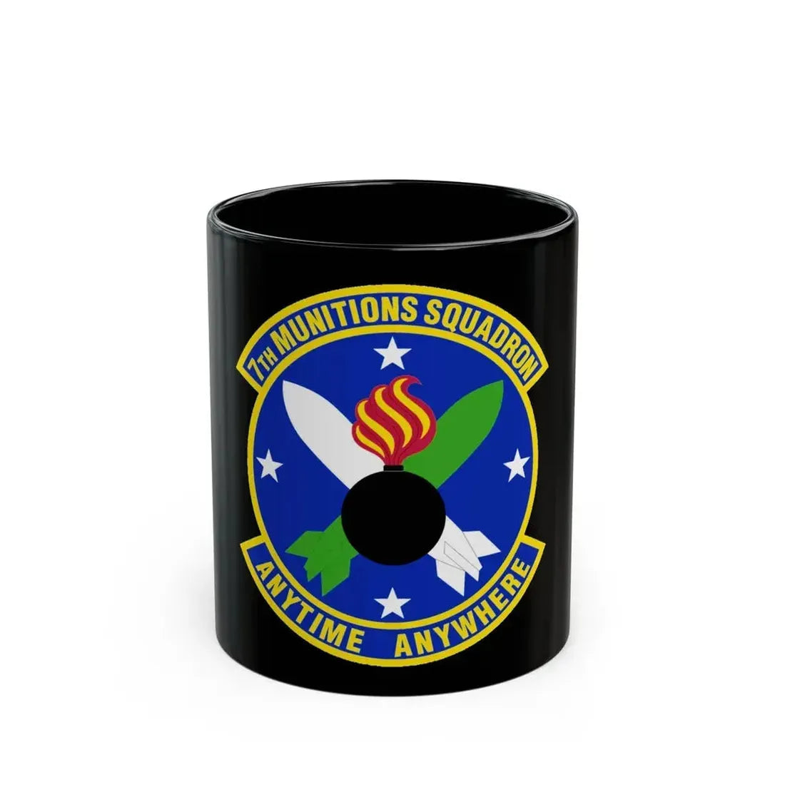 7 Munitions Squadron ACC (U.S. Air Force) Black Coffee Mug 11oz - Go Mug Yourself