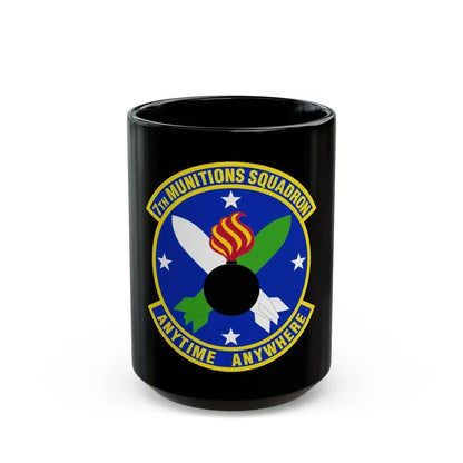 7 Munitions Squadron ACC (U.S. Air Force) Black Coffee Mug 15oz - Go Mug Yourself